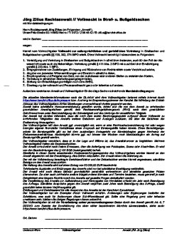 Formular: Vollmacht für Bußgeld- und Strafsachen